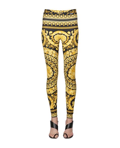 versace tights sale|Versace baroque leggings.